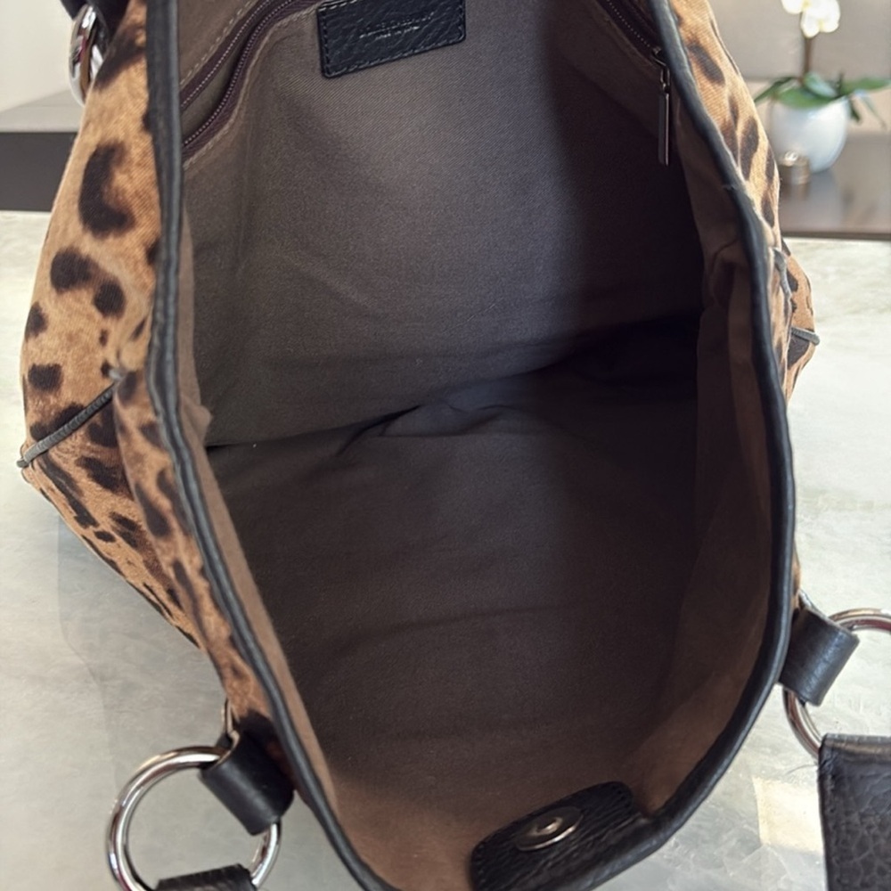 Dolce & Gabbana Leopard Print Tote Bag PRISTINE - Picture 9 of 12